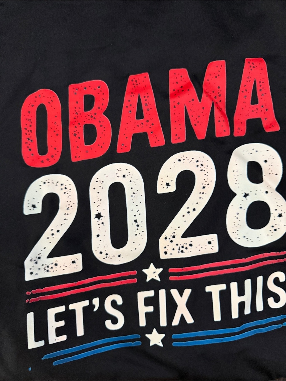 Adult Black '2028 Let's Fix This' Graphic Tee